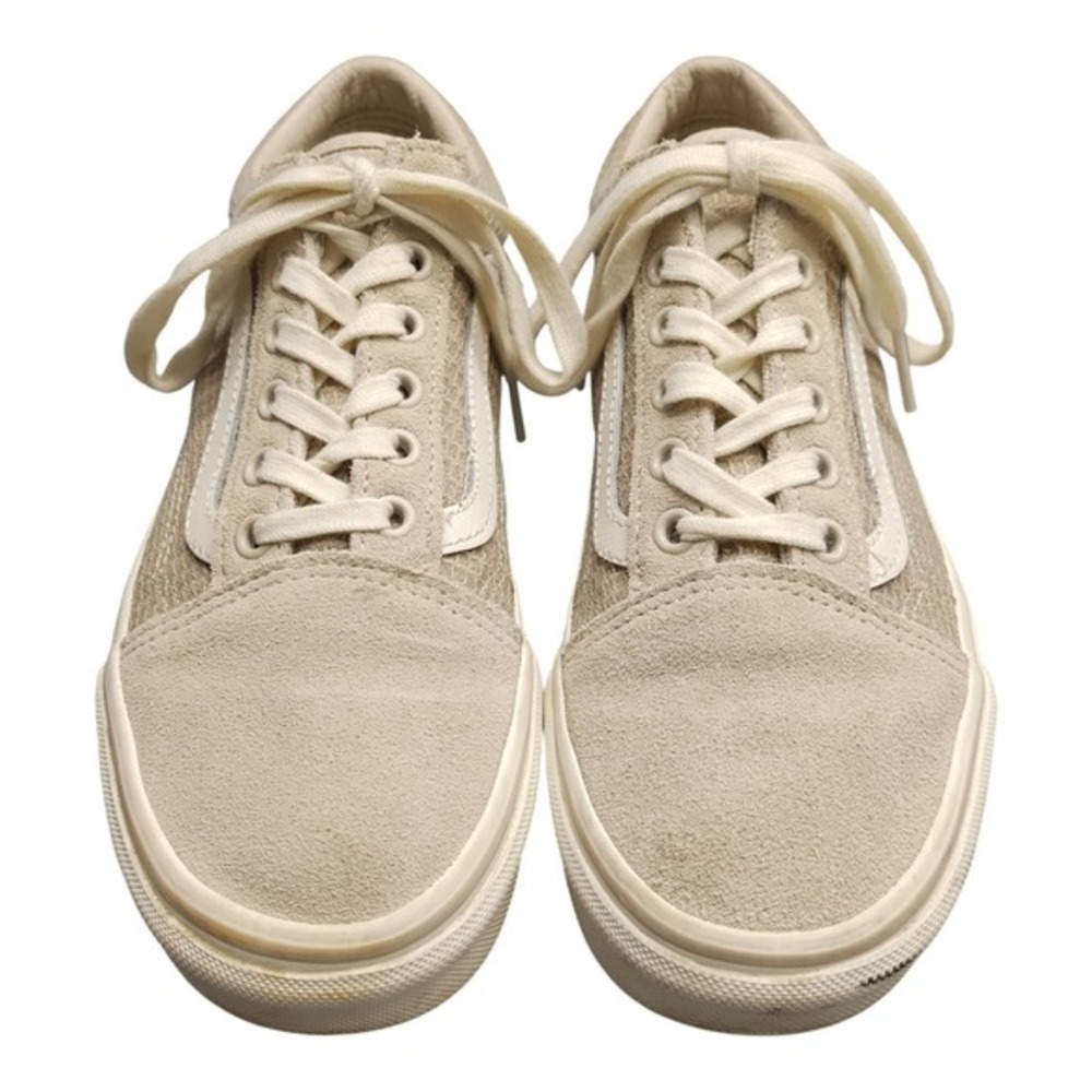 Vans Old Skool Skateboarding Shoes Womens US Size 7.5 Gray White‎ Lace Up 721356